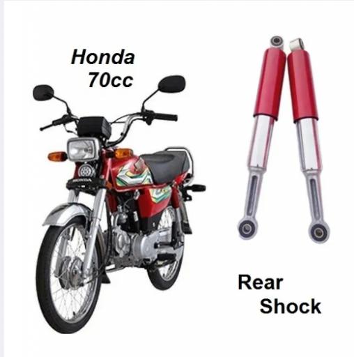 High-Performance Rear Shock - Bike CD 70cc - 2 Pcs