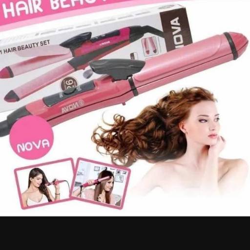2in1 Fast Drying Hair Straightener And Curler (Heavy Duty)ABS Plastic