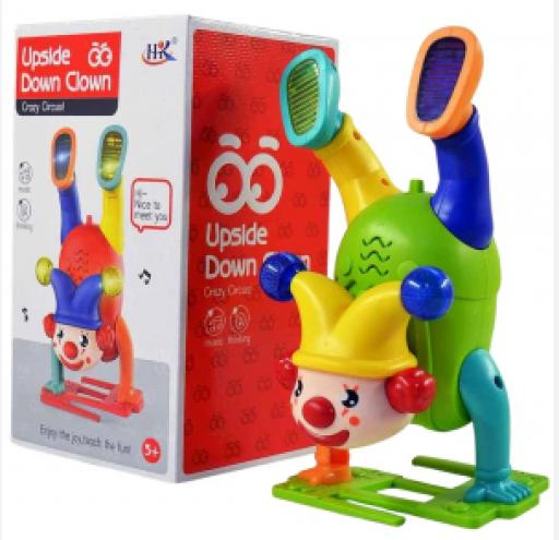 Electric Dancing Walking Clown Toy with Music and LED Light up Musical