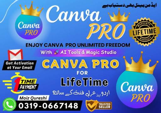 CANVA PRO LifeTime - 100% Real Subscription Turted Seller World Wide